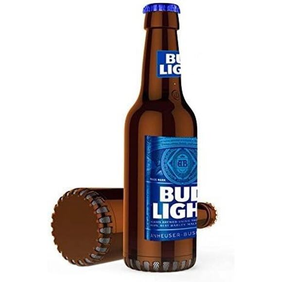 Bud Light Beer Bluetooth Bottle Portable Wireless Speaker - Picture 2 of 5